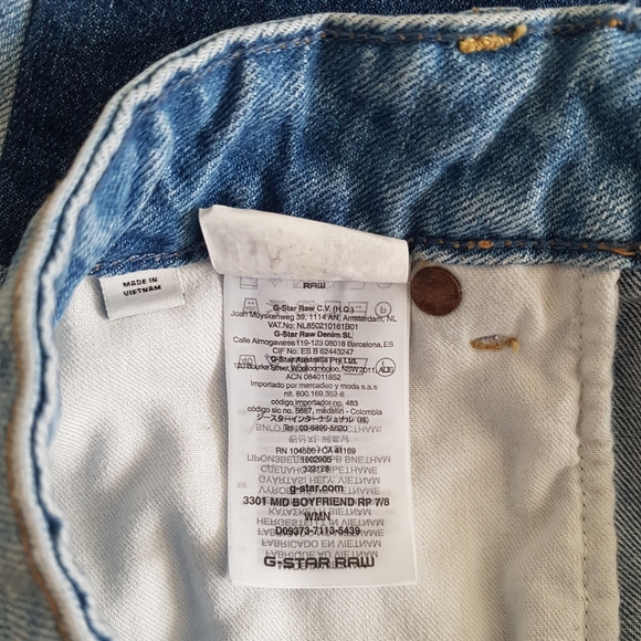 G-Star Raw 3301 Patchwork Boyfriend Jeans - Picture 6 of 6